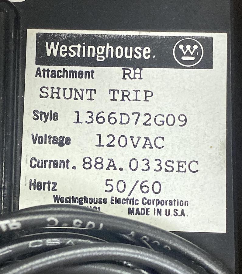 Westinghouse,5682D38G05,Circuit Breaker Mag Only 50Amp 600V 2 Pole New