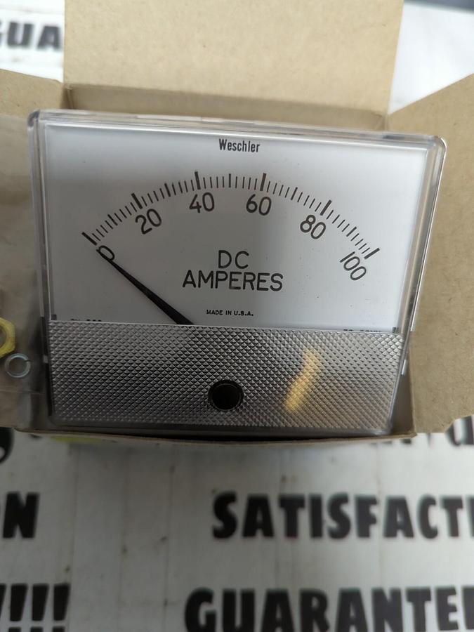 WESCHLER,19503129 ALL GX352 R:0-100MVDC S:0-100DCA,PANEL METER NOS