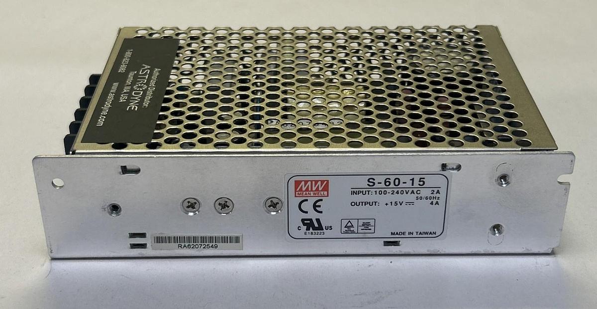 Used MEAN WELL,S-60-15,POWER SUPPLY
