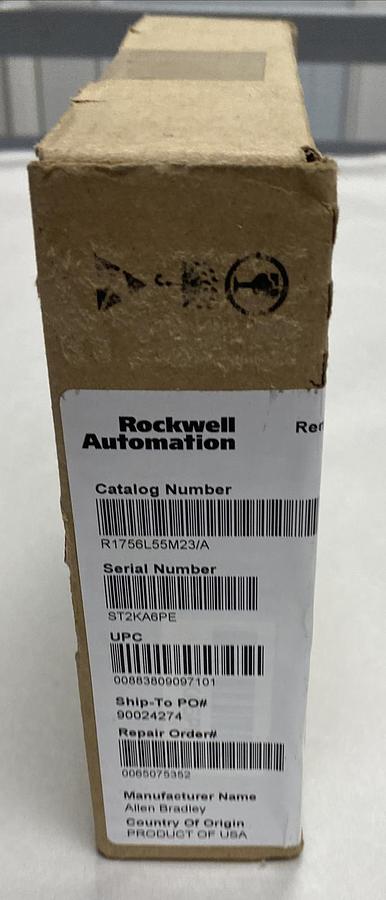 Used ALLEN BRADLEY,1756-L55M23,SER A  PROCESSOR MODULE REFURBISHED SEALED