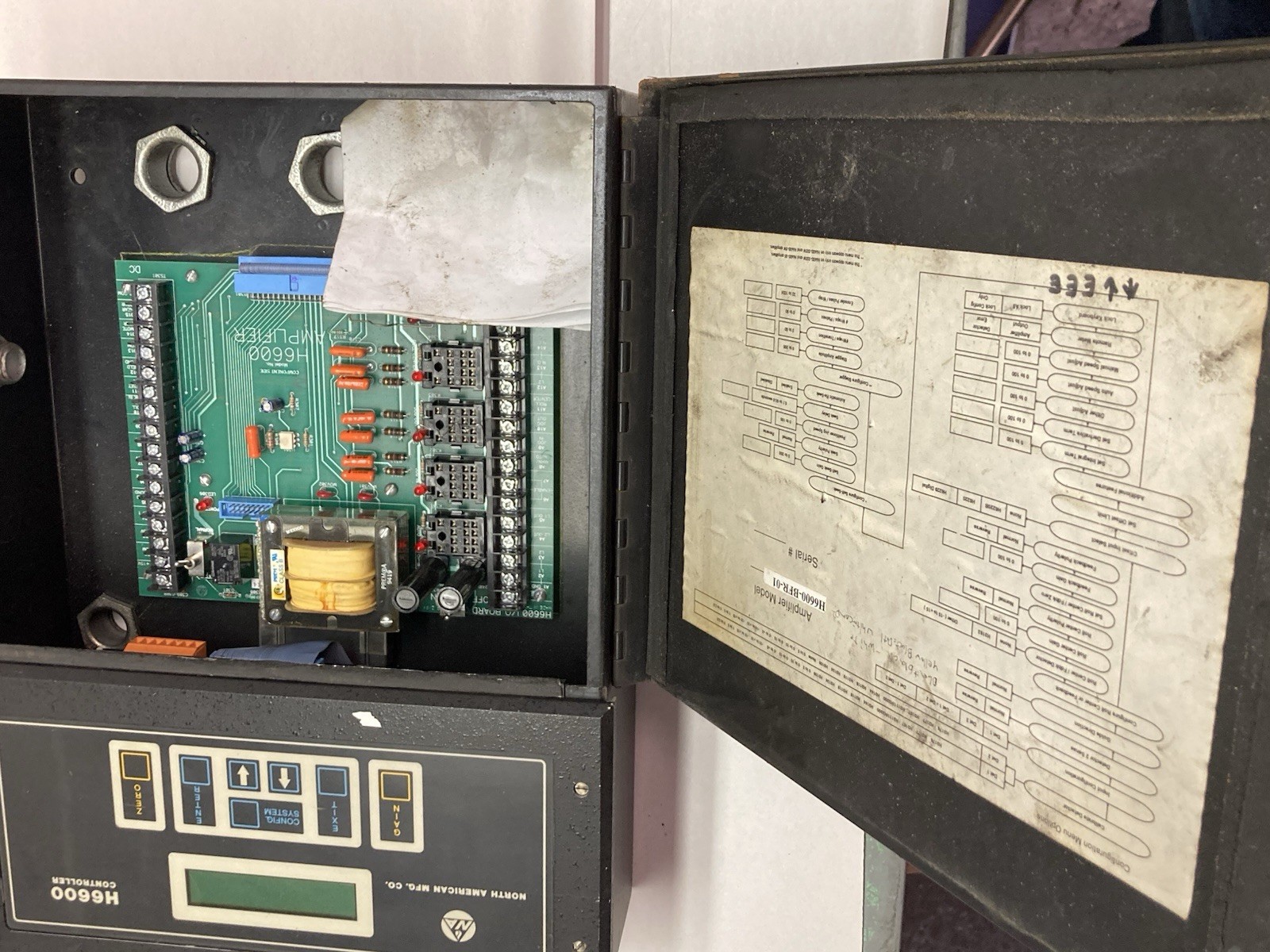 Used North American MFG,H6601-BFR-01,Amplifier Controller Panel 1C-04