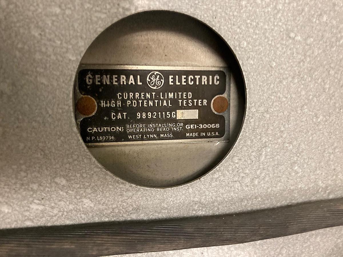 Used General Electric,9892115G 1,Current-Limit High-Potential Tester 120V 50/60HZ