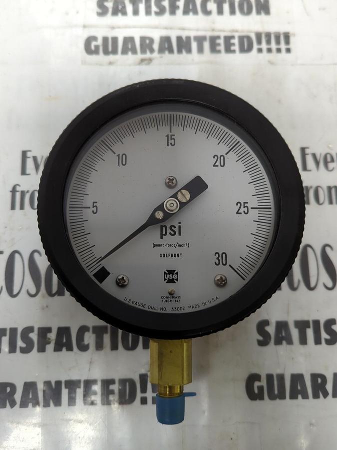 SOLFRUNT,NA,1/4 INCH NPT 0-30PSI GAUGE NOS
