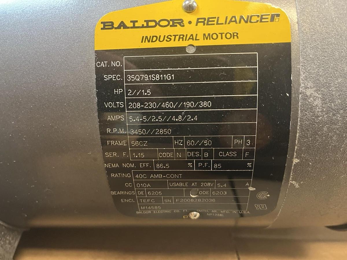 Used BERKELEY,BVM5-5-204,MULTI STAGE CENTRIFUGAL PUMP 1.25" FLANGE 2HP 3PH 3450RPM