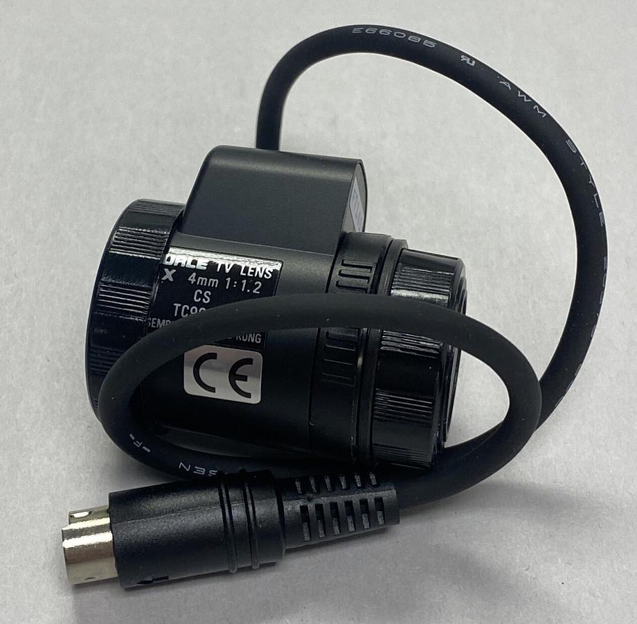 PHILIPS BURLE SECURITY,TC9904 / TS412LX, SECURITY CAMERA LENS 4MM NOS