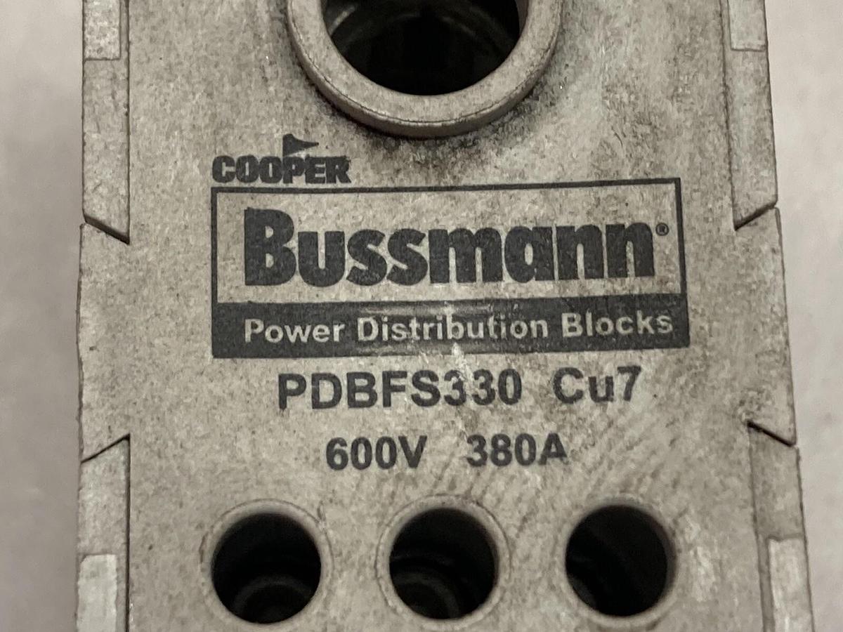 Used Bussmann,PDBFS330 Cu7,Power Distribution Block