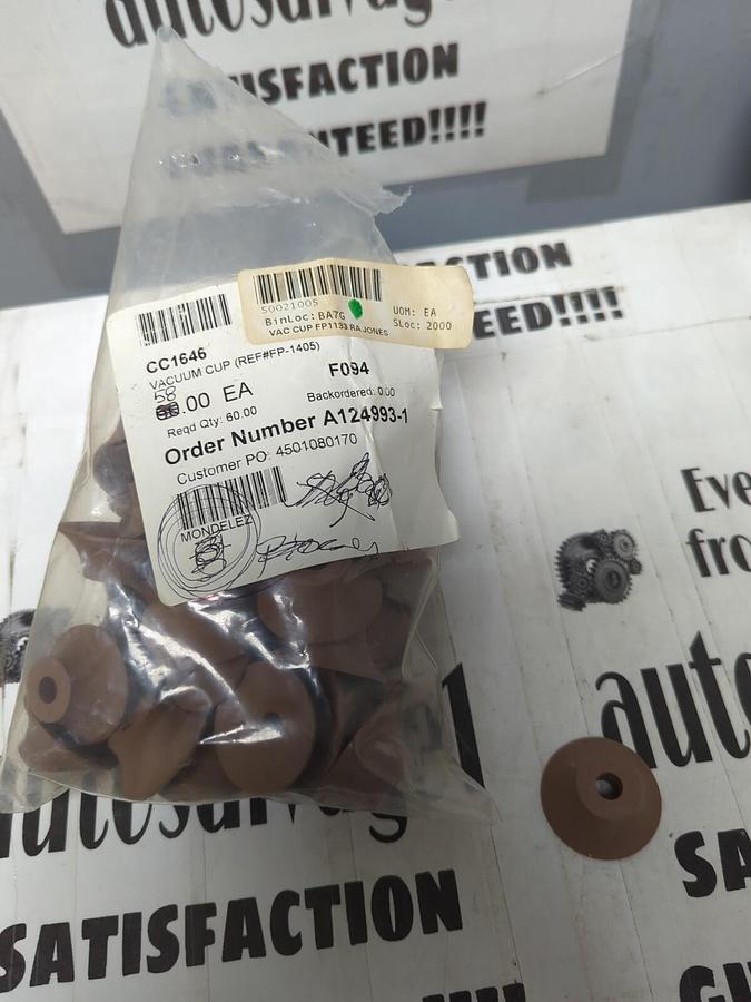 R.A. JONES,CC-1646,VACUUM CUPS LOT OF 58 NOS