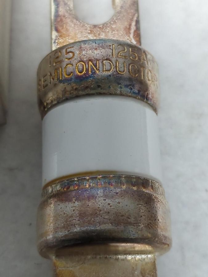 COOPER BUSSMANN,FWP-125,SEMI-CONDUCTOR FAST ACTING FUSE 125 AMP NOS