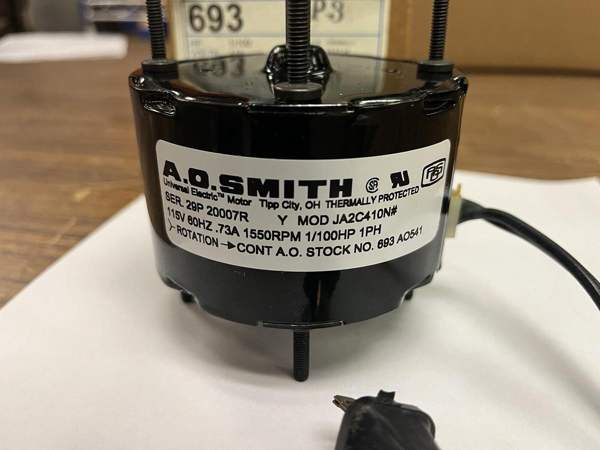 AO SMITH,693,ELECTRIC MOTOR 1/100HP 1550RPM 115V 1PH