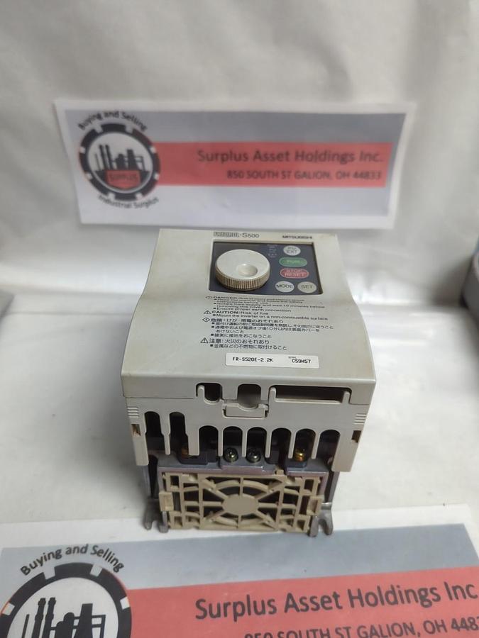 Used MITSUBISHI,FR-S520E-2.2K,FREQROL S-500 INVERTER PRE-OWNED