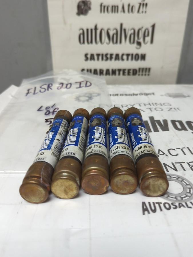 LITTELFUSE,FLSR 20 ID,INDICATOR 20 AMP FUSES LOT OF 5 NOS