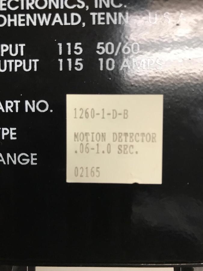 Used ISSC Kanson Electronics,1260-1-D-B,Motion Detector