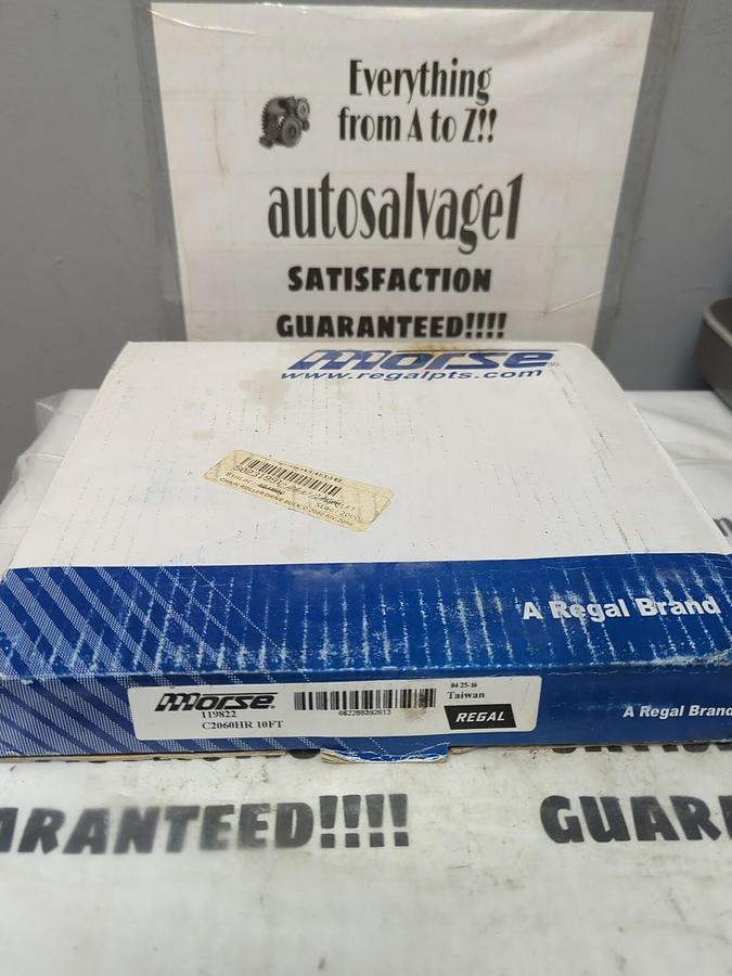 MORSE,119822 C2060HR,10FT CONVEYOR ROLLER CHAIN NOS