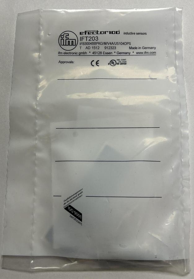 Used EFECTOR IFM,IFB3004BBPKG/M/V4A/US-104-DPS IFT203,INDUCTIVE SENSOR NEW