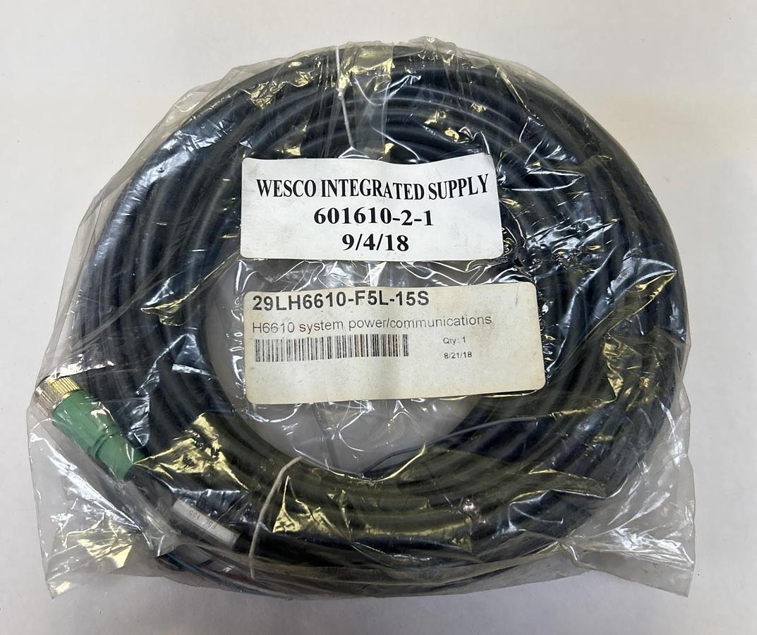 WESCO,29LH6610-F5L-15S,SYSTEM POWER COMMUNICATIONS CABLE NOS