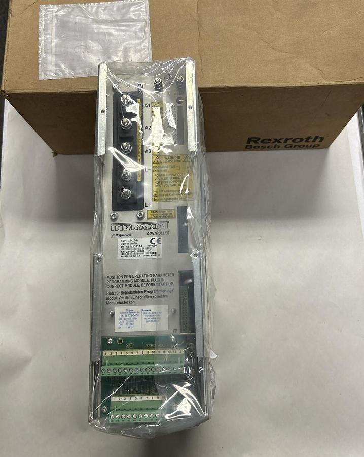 Used INDRAMAT,TDM1.2-100-300-W1-000,AC SERVO CONTROLLER REFURBISHED