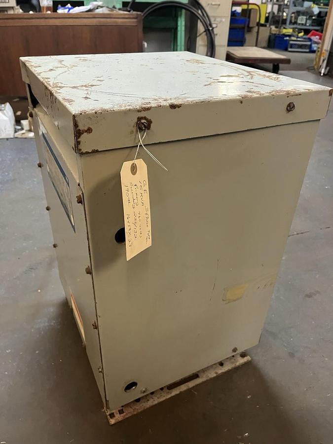 Used GE,9T23Q4000G23,TRANSFORMER 15KVA HV 460 LV 230/132V 3PH