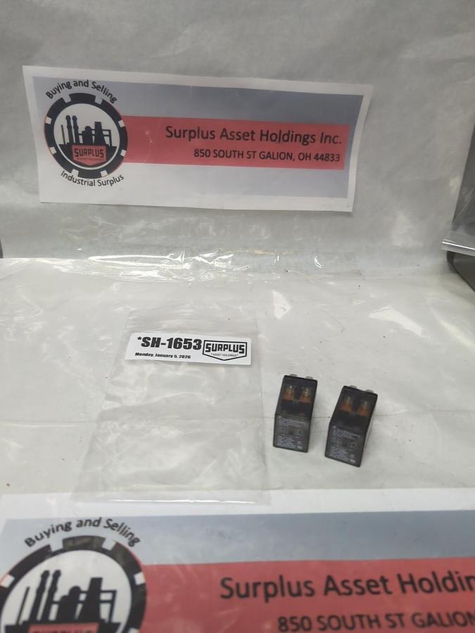 Used TYCO ELECTRONICS,K10P-11D15-24,GENERAL PURPOSE RELAY 24VDC LOT OF 2 PRE-OWNED