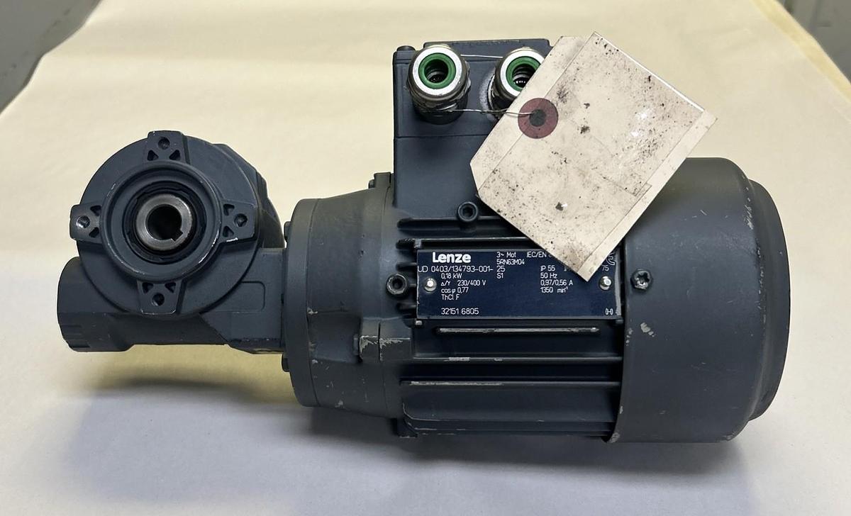 Used LENZE,5RN63M04,MOTOR 230/400V 3PHASE FT 75