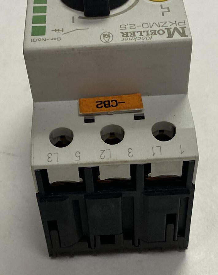 MOELLER,PKZM0-2.5,MOTOR PROTECTIVE CIRCUIT BREAKER 2.5A NOS
