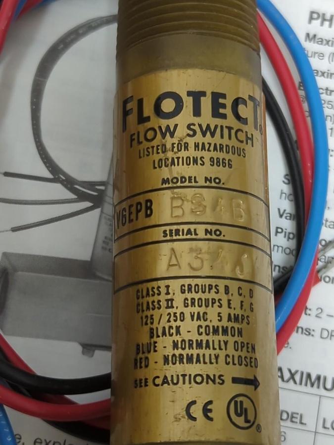 W.E. ANDERSON,V6EPB-BS4B,LIQUID FLOW SWITCH NOS