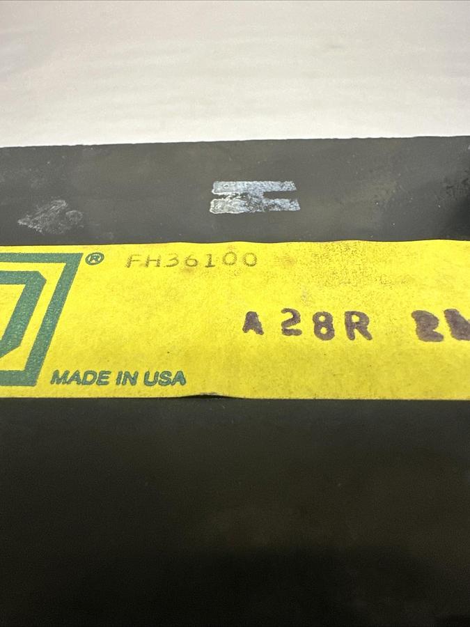 Used Square-D,FH36100,100 Amp 3 Pole 600V