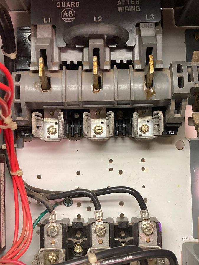 Used Allen-Bradley,2112B FVNR,12 Inch Size 2 FUSED MCC Bucket 480V 60Hz