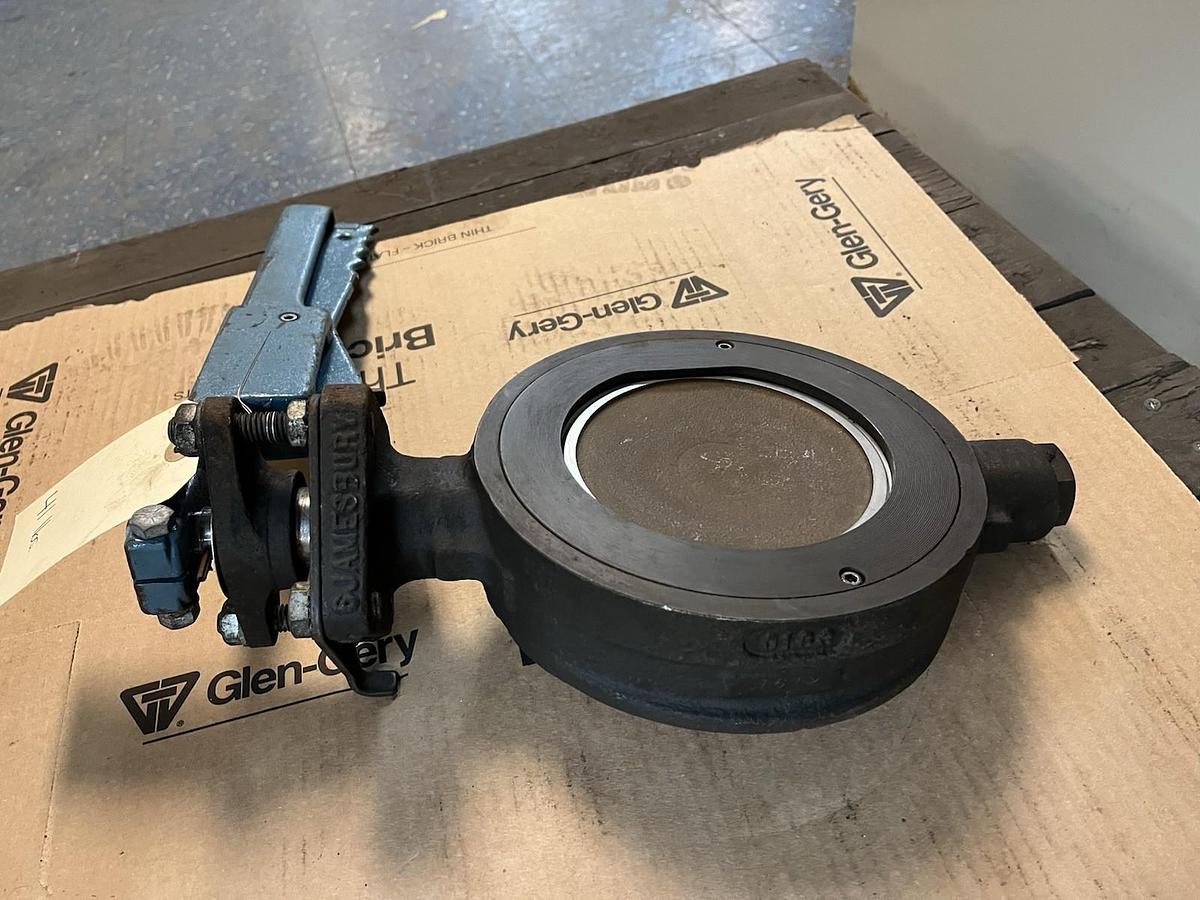 Used JAMESBURY,CF810,BUTTERFLY VALVE 6" CLASS 150