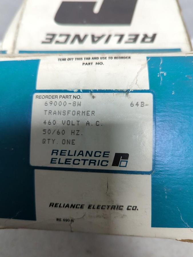 RELIANCE ELECTRIC,69000-8W,TRANSFORMER 460V AC 50/60HZ NOS