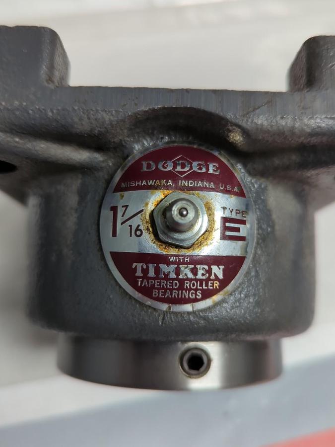 Used DODGE/TIMKEN,TYPE E 1-7/16,FLANGE MOUNT BEARING 4-BOLT 1-7/16 BORE PRE-OWNED