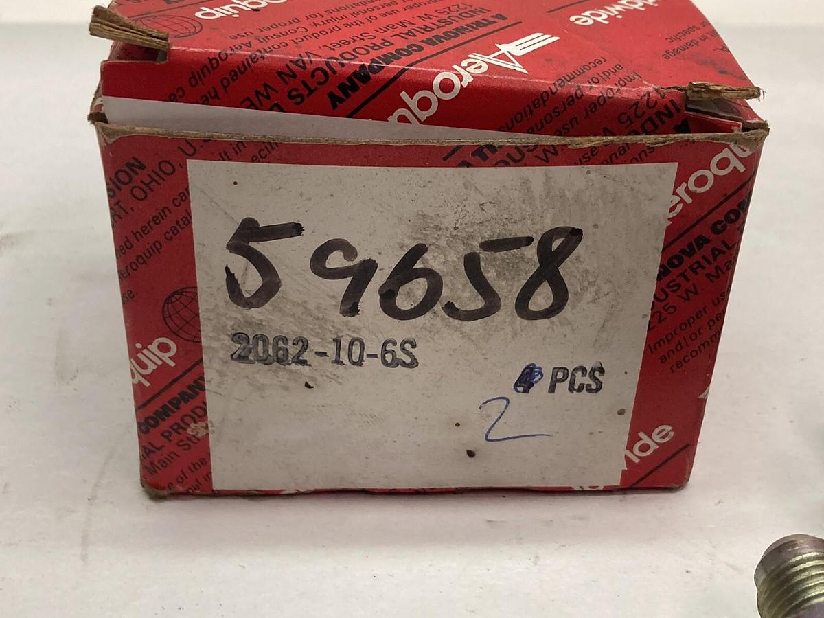 Used Aeroquip,2062-10-6S,Steel Flared Tubed Fitting