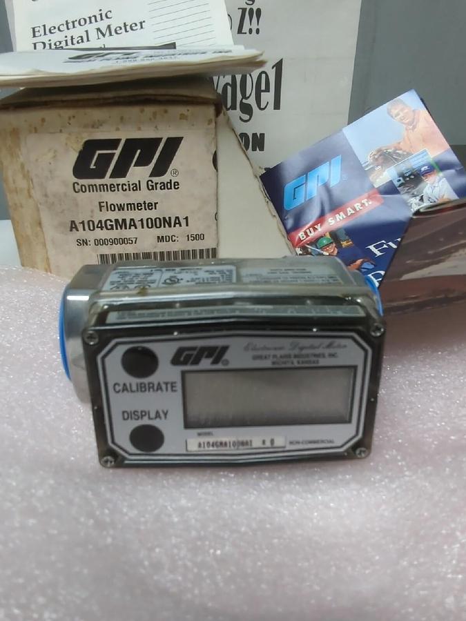 GPI ,A104GMA100NA1 ,ELECTRONIC DIGITAL FLOWMETER NOS