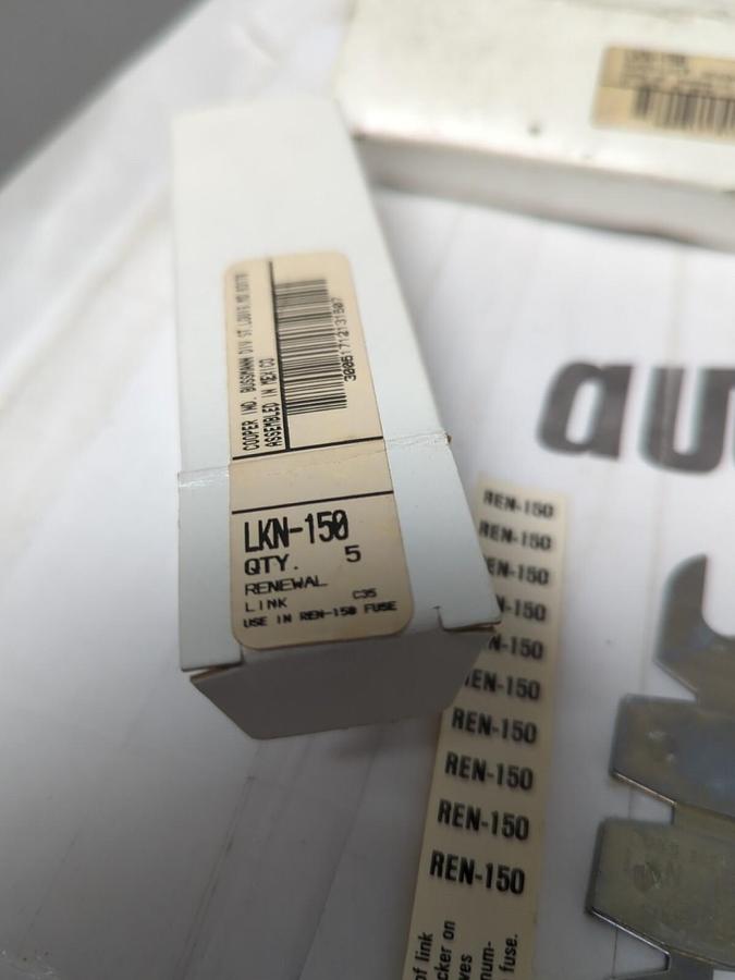 COOPER BUSSMANN,LKN-150,SUPER LAG RENEWAL LINKS LOT OF 15 NEW