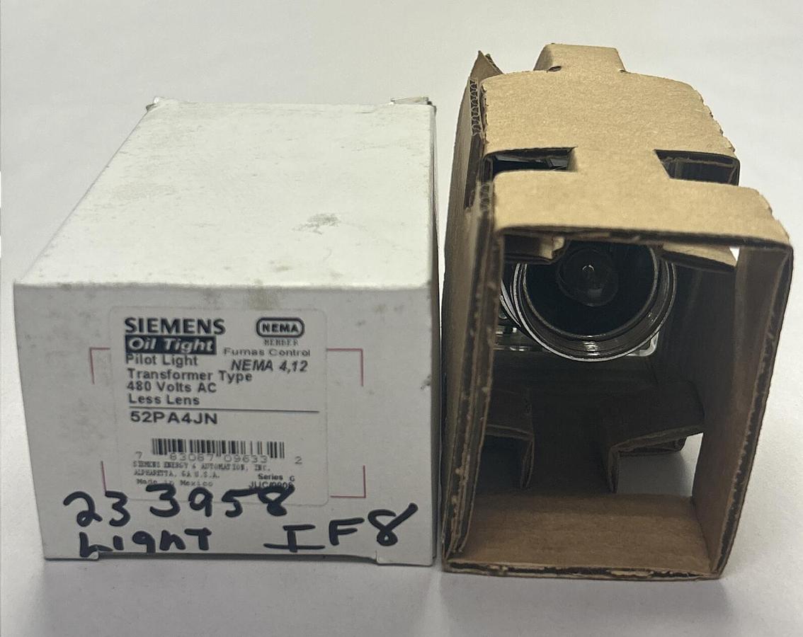 Used SIEMENS,52PA4JN,PILOT LIGHT NEW
