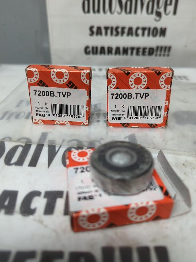 FAG,7200B.TVP,HIGH SPEED ANGULAR CONTACT BEARING 10MM X 30MM X 9MM LOT OF 3