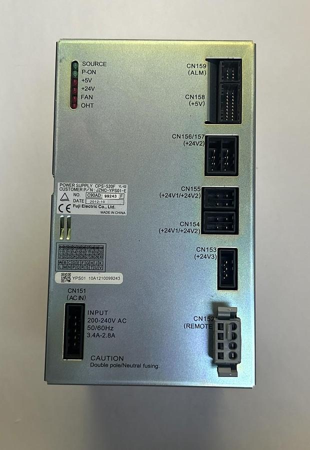 Used YASKAWA ELECTRIC,JZNC-YPS01-E,POWER SUPPLY