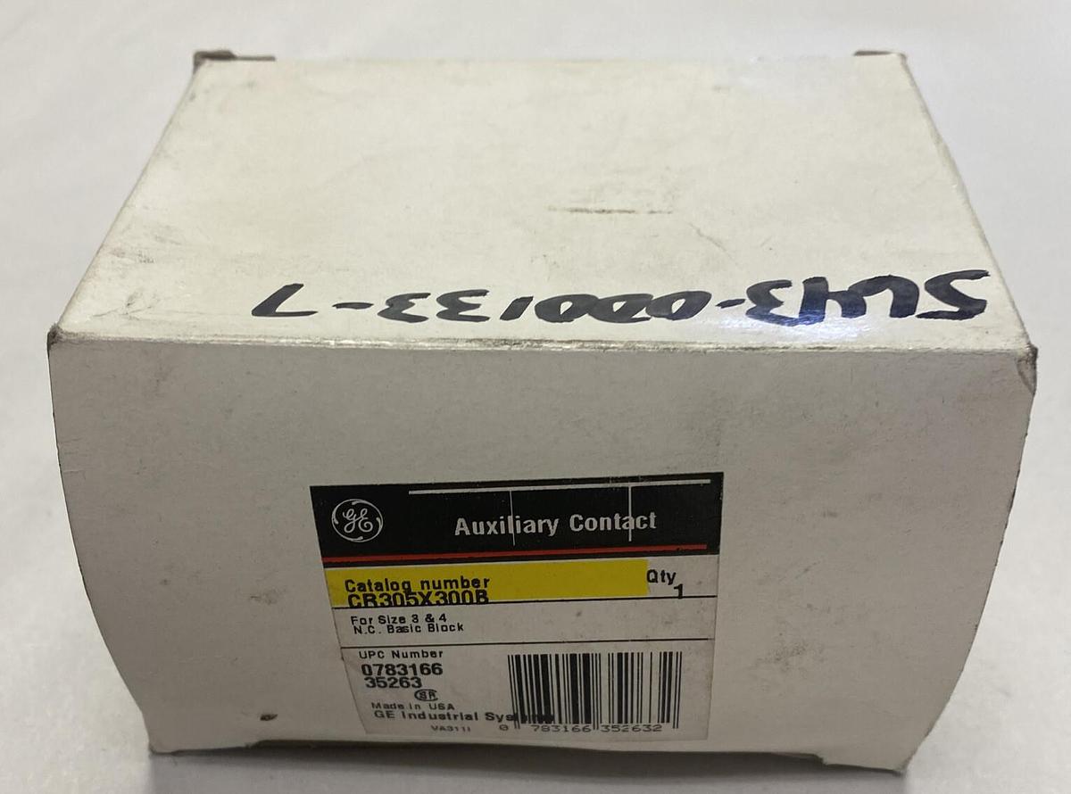 Used GENERAL ELECTRIC,CR305X300B,AUXILIARY CONTACT NEW