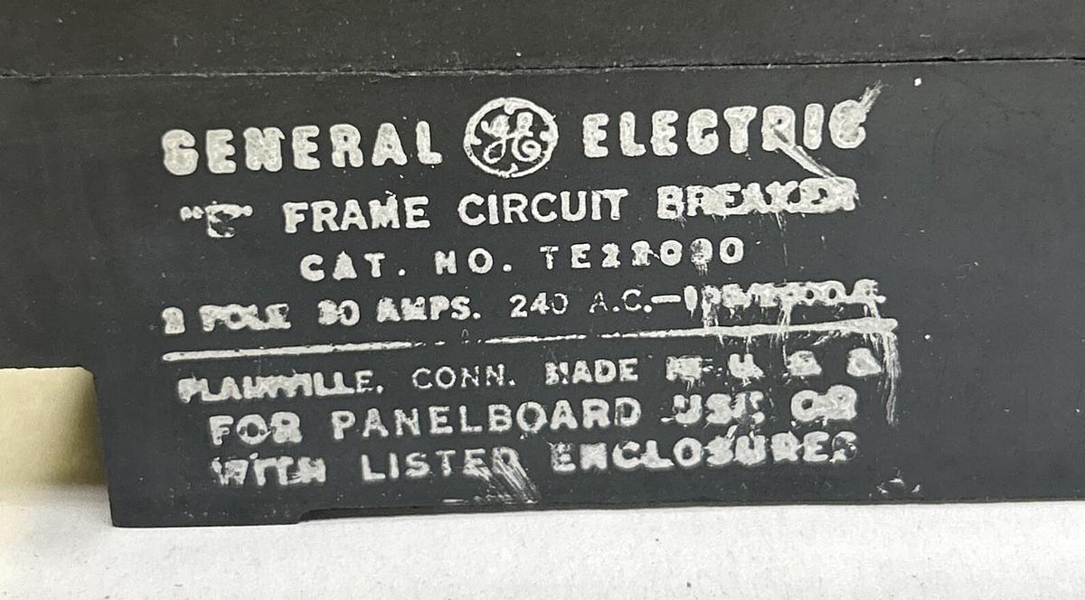 Used GENERAL ELECTRIC,TE22030,CIRCUIT BREAKER 30A 240V 2P