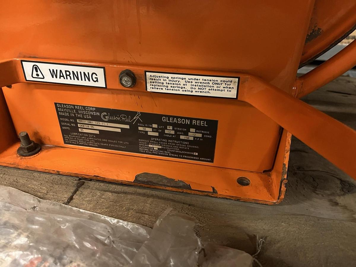 GLEASON REEL,MMD211001-123-11-1,MMD MILL DTY STRETCH CABLE REEL 30' 12AWG 150FPM