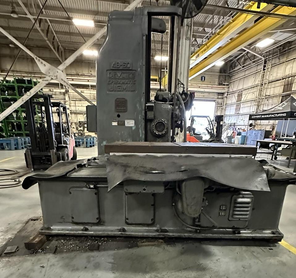 Used Devlieg,4B-60 Jig Mill,36"x60" Table 21-1000 RPM Spindle w/Tooling
