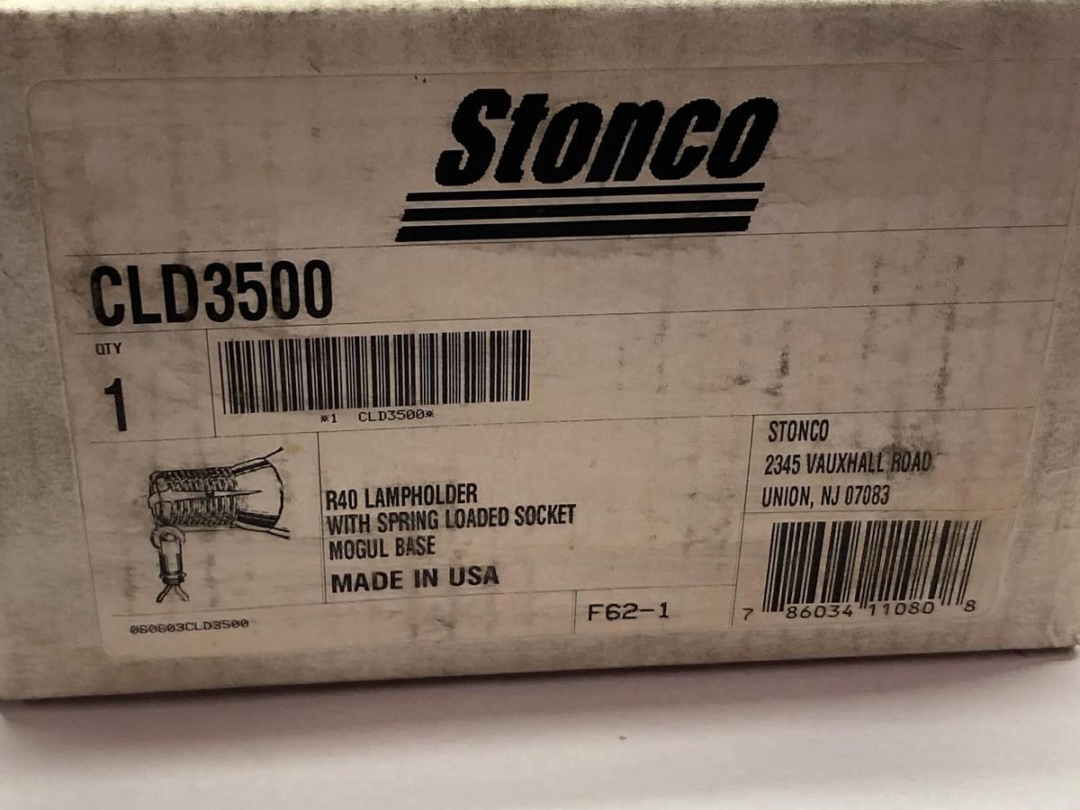 Used Stonco,CLD3500-R40,Lampholder W/Spring Loaded Socket
