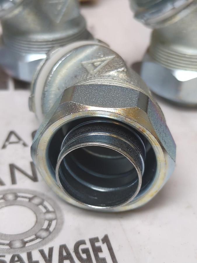 APPLETON,ST45100,1 INCH 45 DEG CONDUIT CONNECTORS BOX OF 5 NEW