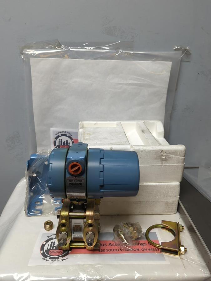 ROSEMOUNT,1151DP3S12B1M1,PRESSURE TRANSMITTER 2000PSI 4-20MA 0 TO 10 IN H20 NOS
