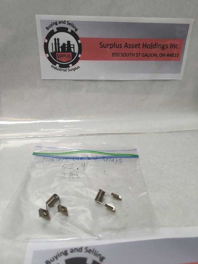 Used JOSLYN CLARK,S1.9,OVERLOAD THERMAL HEATER ELEMENT LOT OF 2 PRE-OWNED