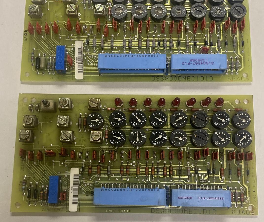 Used GENERAL ELECTRIC,DS3800DMEC1D1D,MOTOR EXCITER CONTROL PC BOARD LOT OF 2