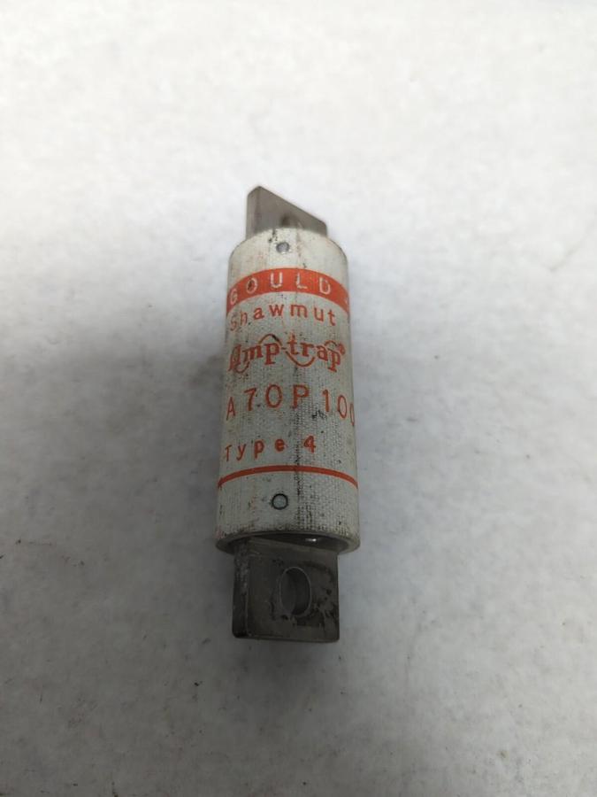 Used GOULD SHAWMUT,A70P100,AMP-TRAP 100 AMP FUSE PRE-OWNED
