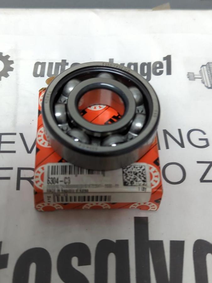 FAG,6304-C3,DEEP GROOVE BALL BEARING 20X52X15MM NOS