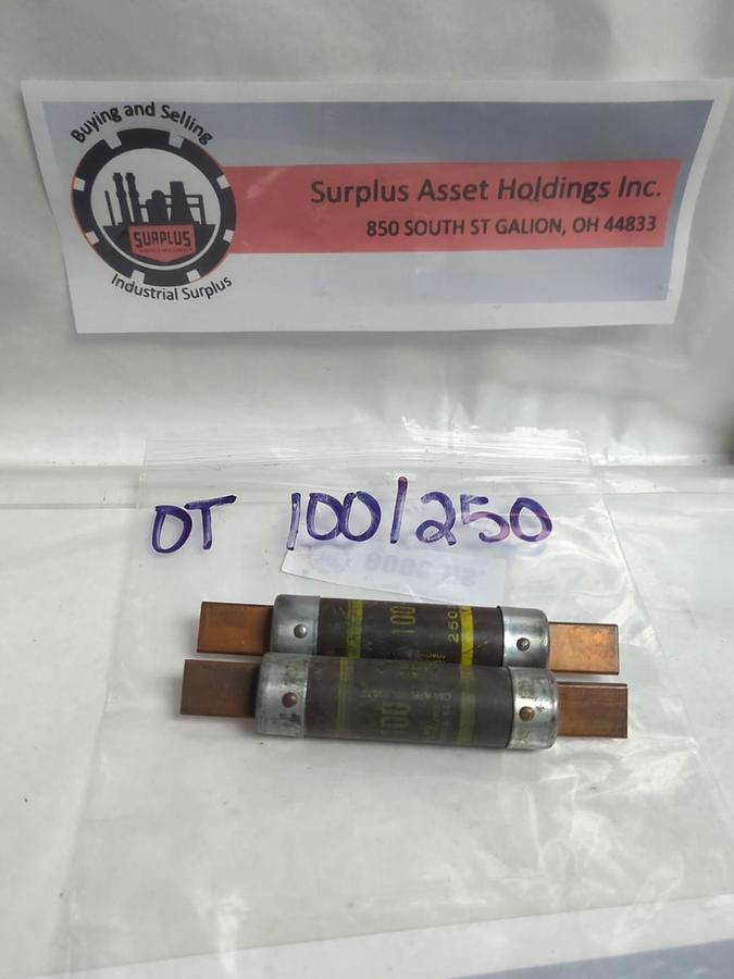 Used CEFCO,OT100,ONE TIME FUSE 100 AMP LOT OF 2 PRE-OWNED