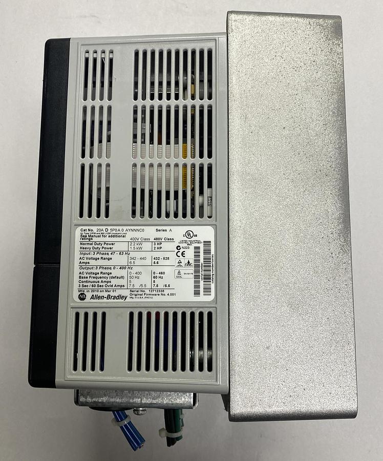 Used ALLEN BRADLEY,VFD 20AD5P0A0AYNNNC0,SER A POWERFLEX 70 AC DRIVE