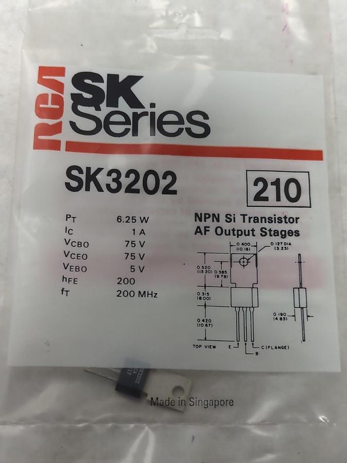 RCA,SK3202,SILICON TRANSISTOR NEW